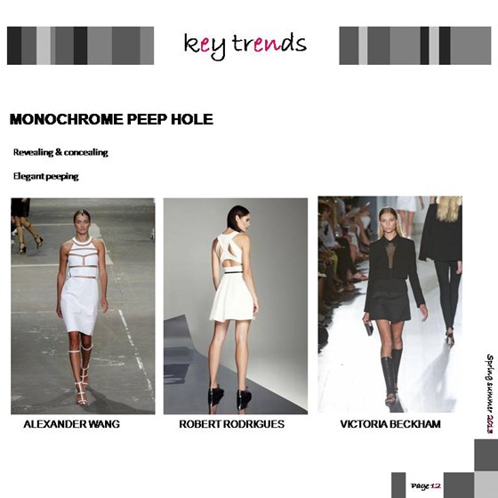 trend reporting and forecasting: S/S '13 women's wear